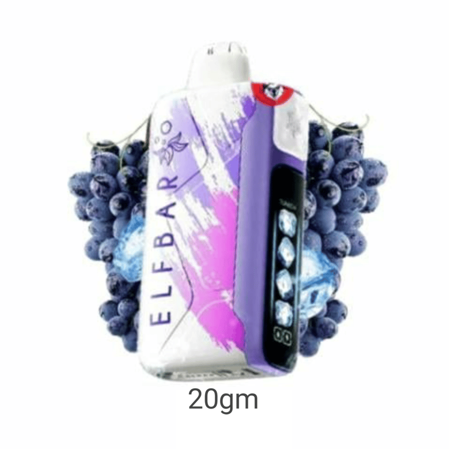 سحبة الف بار 30000سحبة 20نكتين عنب ايس- ELFBAR ICE KING 30000 DO