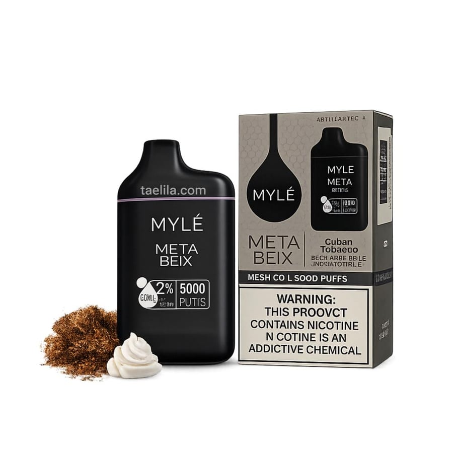 سحبة مايلي ميتا بوكس توباكو كوبانو5000الف 20نكتين Myle Meta Box Disposable Device