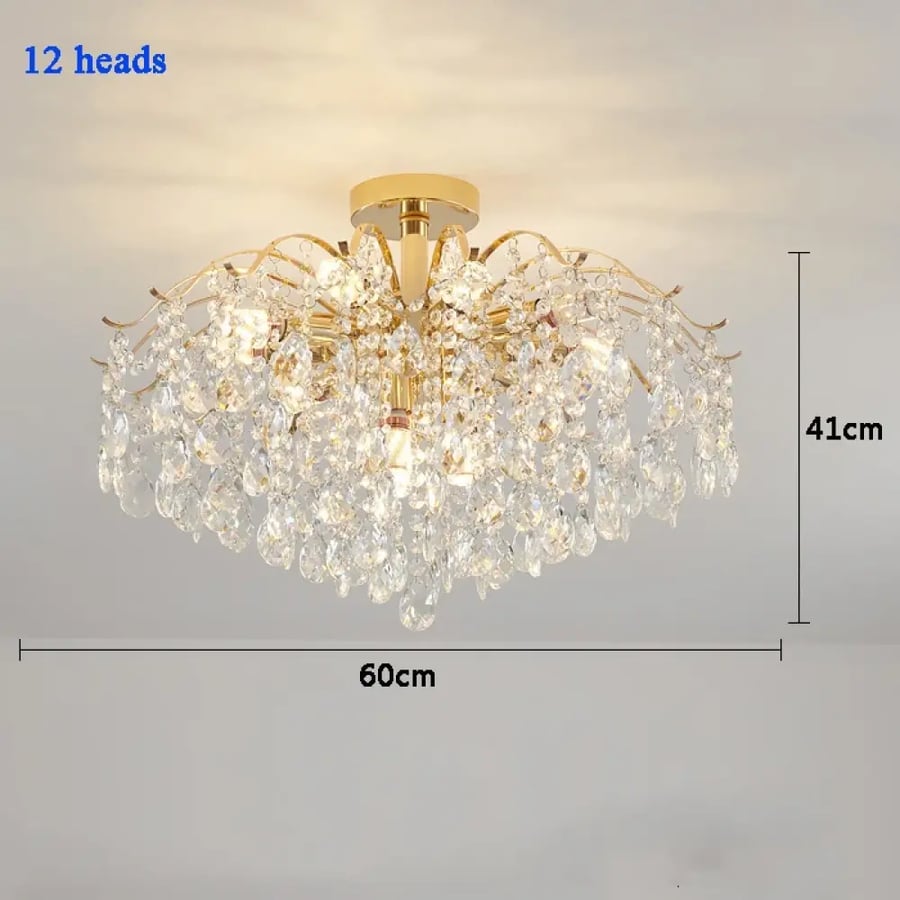 ثريا سقف كريستال LED فاخر حديث