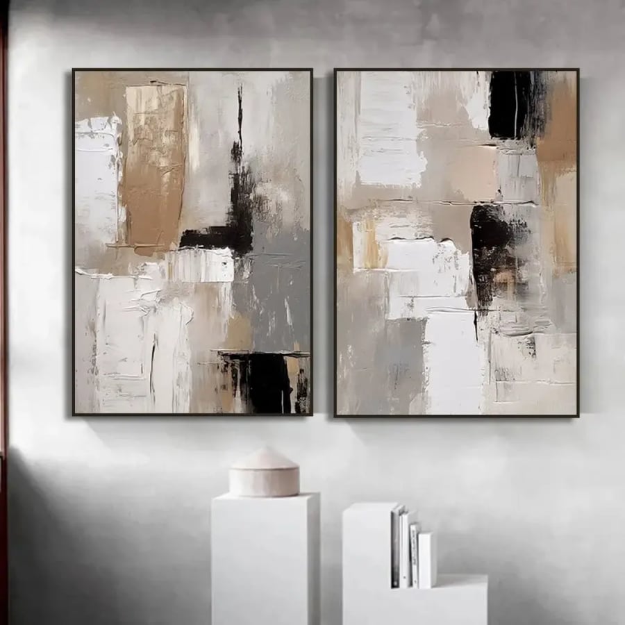 لوحة قماشية جبال ذهبية