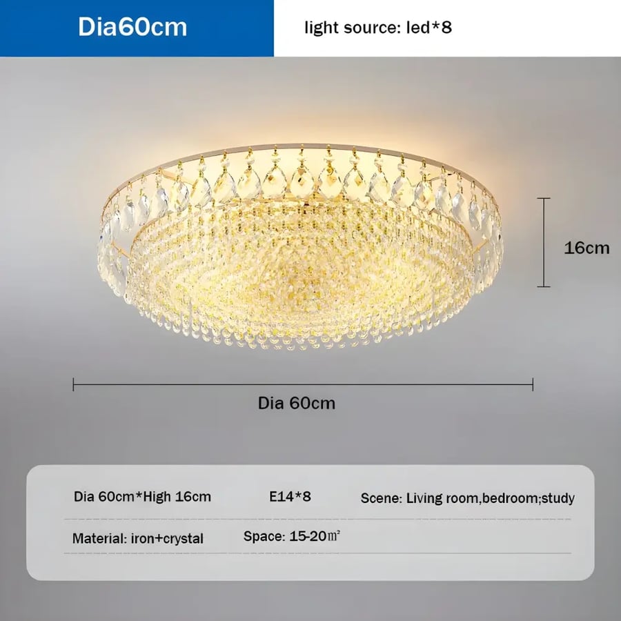 ثرياء كريستال LED
