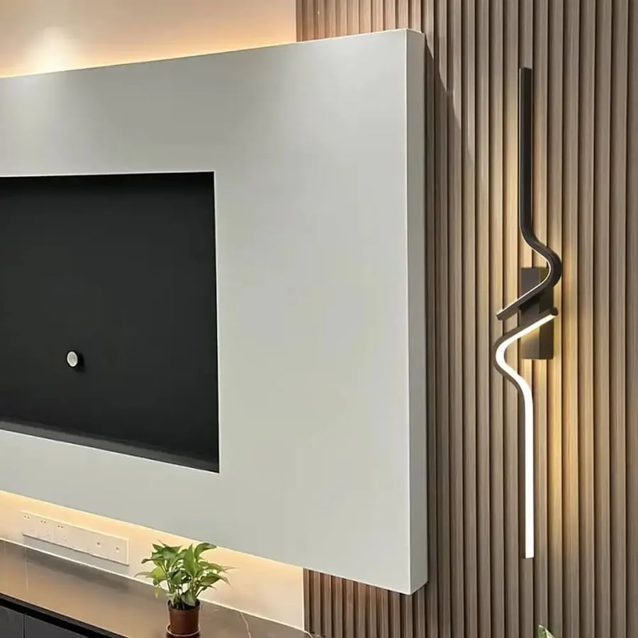 مصباح جداري LED حديث خطي لغرفة النوم والمعيشة