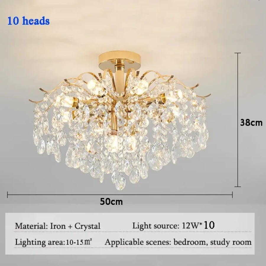 ثريا سقف كريستال LED فاخر حديث