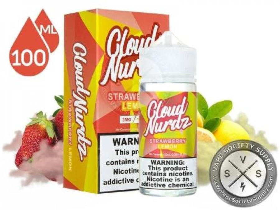 نكهة كلاود نيردز فراولة ليمون Cloud Nurdz Strawberry Lemon 100ml