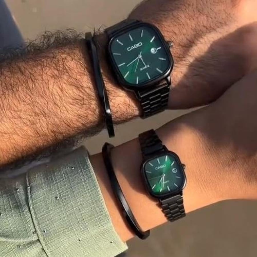 طقم ساعات كاسيو رجالي ونسائي كبلز
