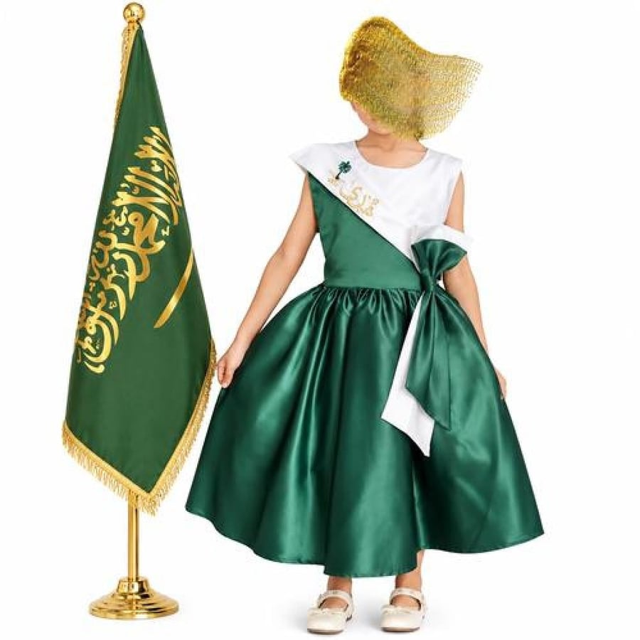فستان سعودي ساتان بالاسم من متجر ريستا