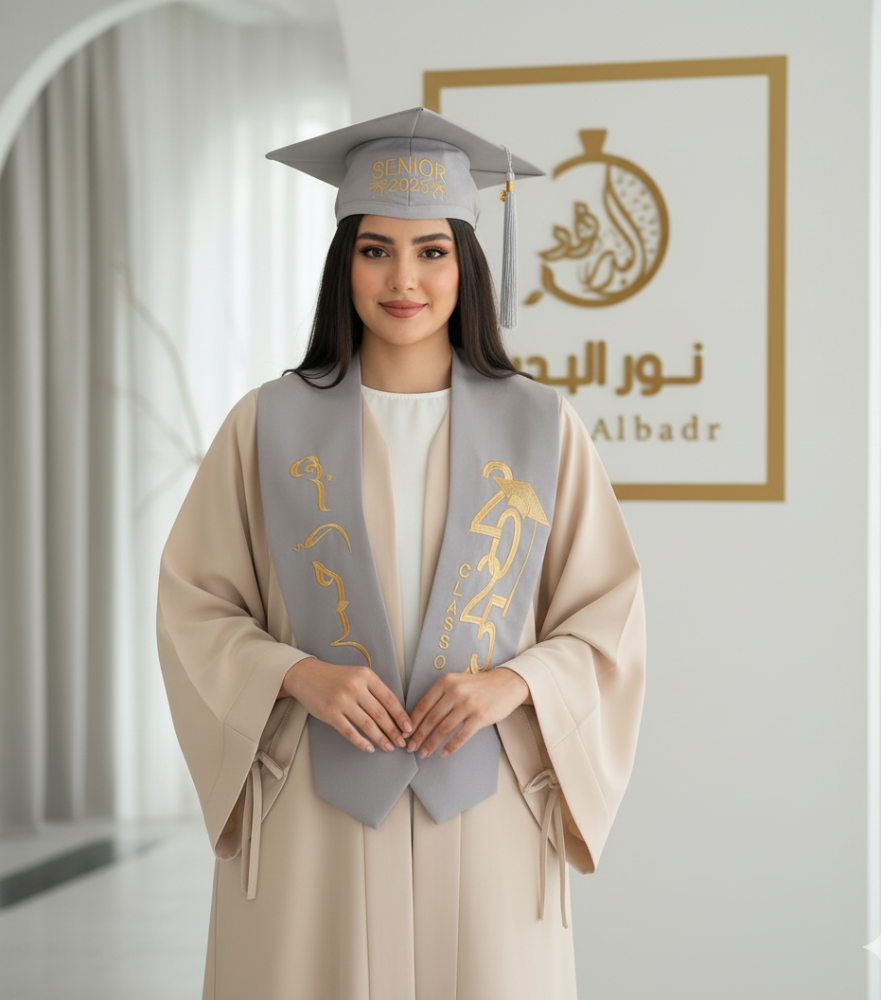 عباية تخرج مطرزة حسب الطلب