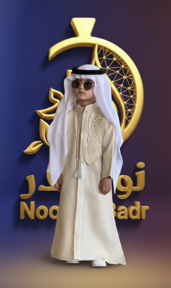 دقلات اطفال للعيد مع تطريز الإسم حسب الطلب