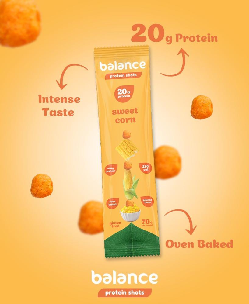 بالانس بروتين شوتس ذرة حلوة 70جم - Balance Protein Shots Sweet Corn 70g