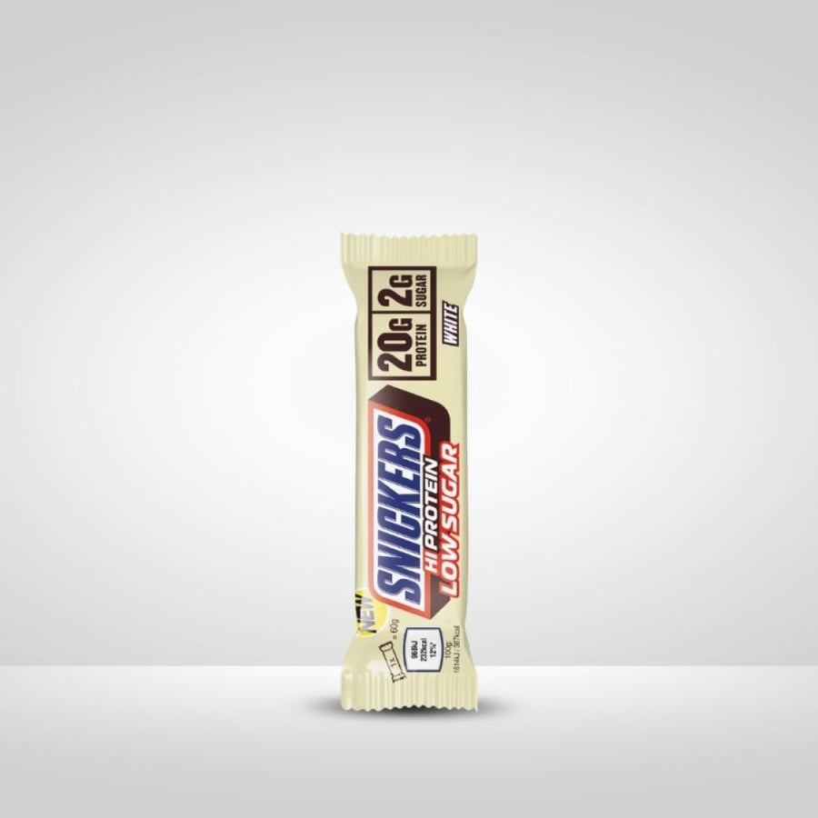 بروتين بار من سنيكرز عالي البروتين قليل السكر وايت شوكليت 57 جم - Snickers Protein Bar High Protein Low Sugar White Chocolate 57 g