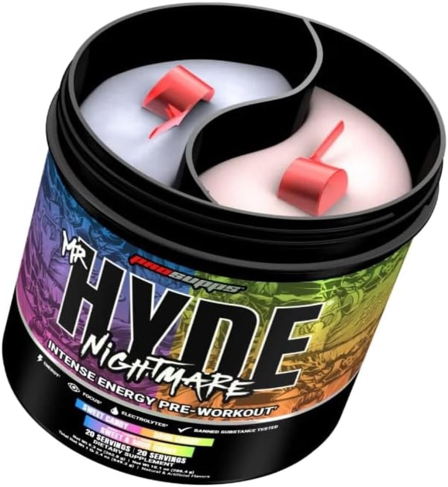 مكمل طاقة مستر هايد نايتمير من بروسابس سويت & ساور كاندي 40 سيرف - Pro Supps MR HYDE Nightmare Pre-Workout Sweet & Sour Candy 40 Servings