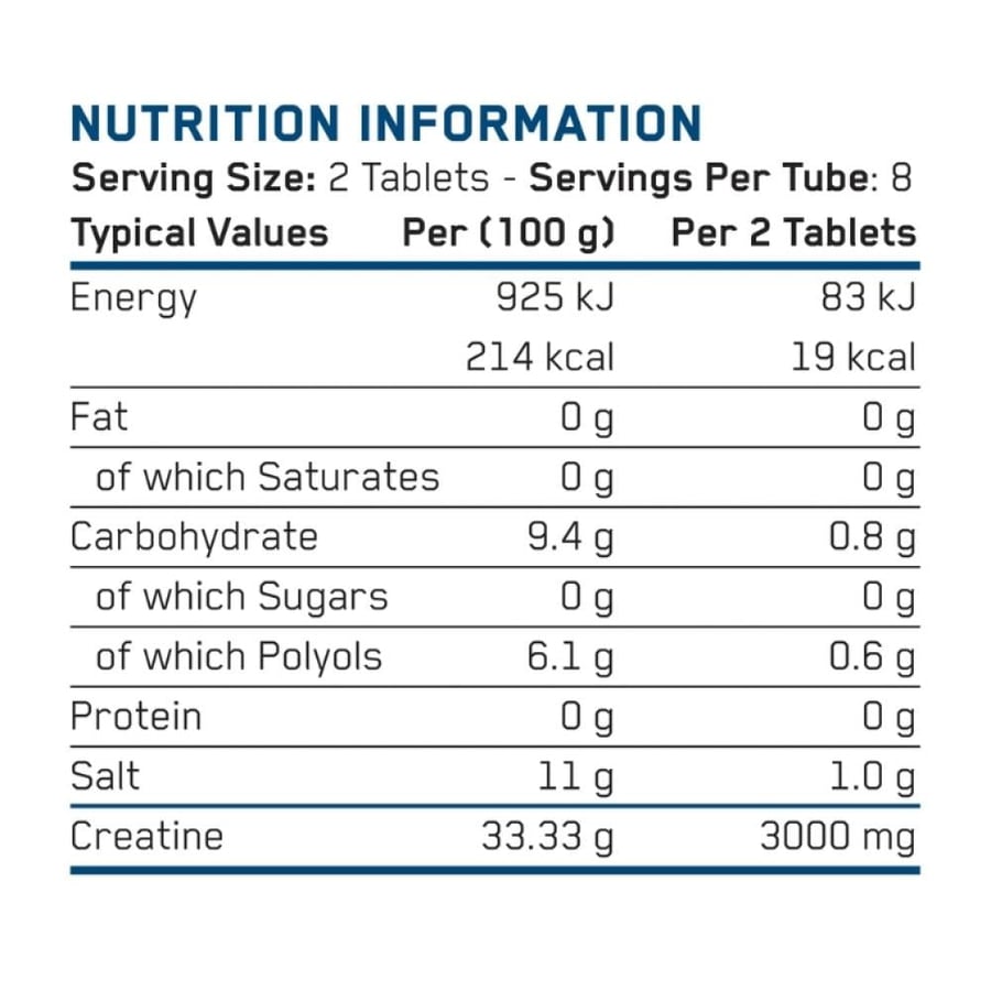 كرياتين مونوهيدرات أقراص فوارة من ابلايد نيوتريشن نكهة توت مشكل 16 قرص - Applied Nutrition Creatine Monohydrate 16 Effervescent Tablets Mixed Berry