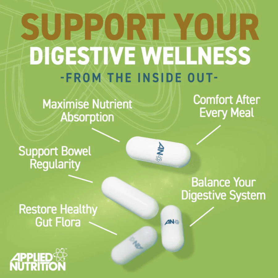 ابلايد نيوترشن كبسولات صحة الأمعاء 60 كبسولة Applied Nutrition Gut Health