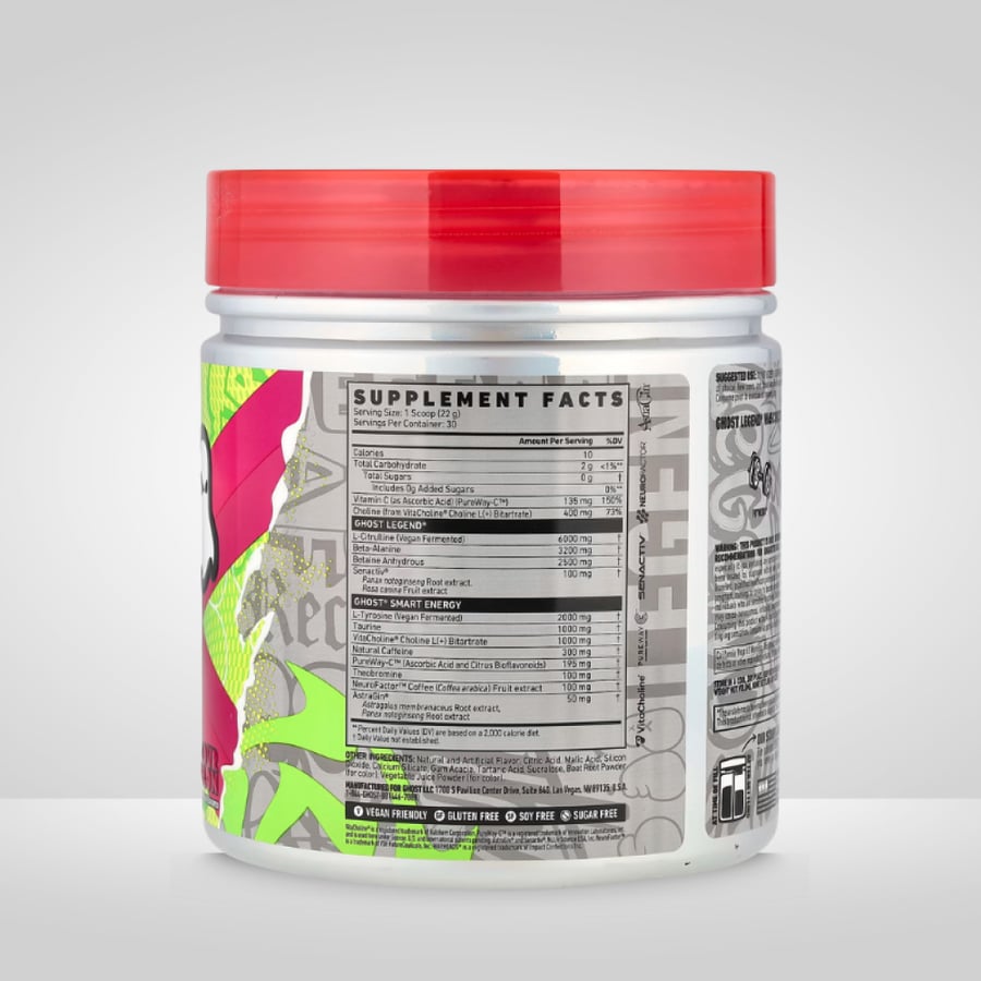 بري وورك اوت قوست ليجند نكهة البطيخ 660جم - Ghost Legend Pre-Workout