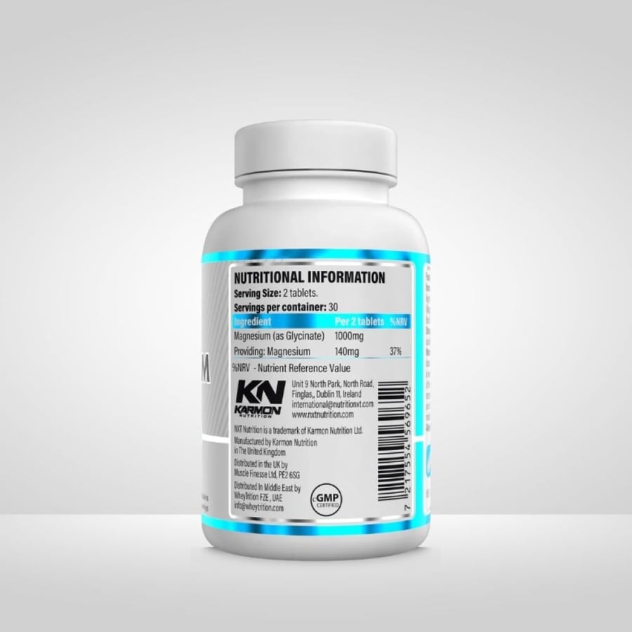 مغنيسيوم جليسينات من نكست 60 قرص - NXT Nutrition Magnesium Glycinate 60 Tablets