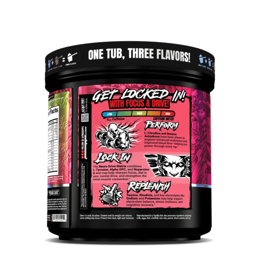 مكمل طاقة دكتور جيكيل نايتمير من بروسابس فراولة & بطيخ 40 سيرف - Pro Supps DR JEKYLL Nightmare Stim-Free Nootropic Pre-Workout Strawberry & Watermelon 40 Servings