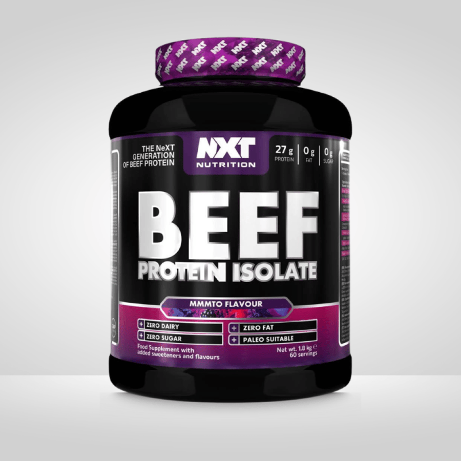 بيف بروتين ايزوليت من نكست نكهة فيمتو 1.8 كجم - NXT Nutrition Beef Protein