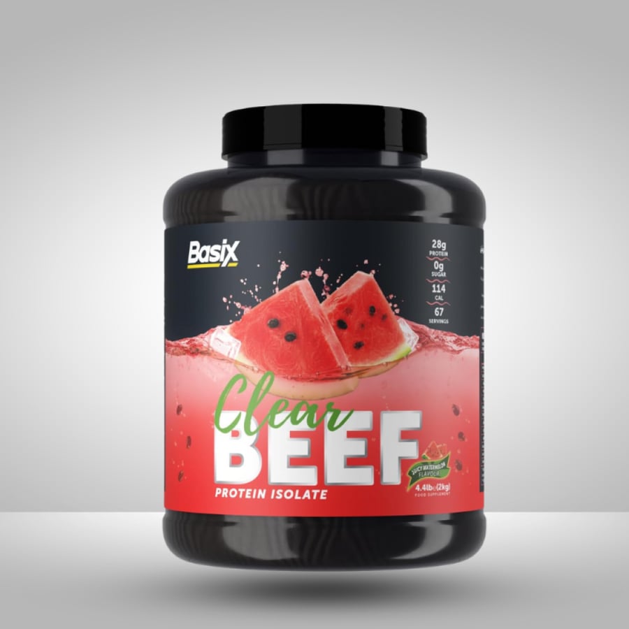 بيسكس بيف بروتين اللحم بنكهة البطيخ - Basix Clear Beef Protein Isolate Watermelon Flavor 2kg