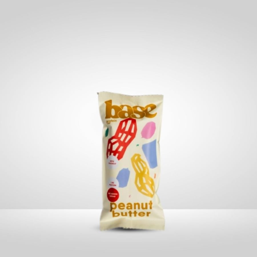 بار بروتين من بيس بنكهة زبدة الفول السوداني 65جم - Base Protein Bar Peanut Butter 65g