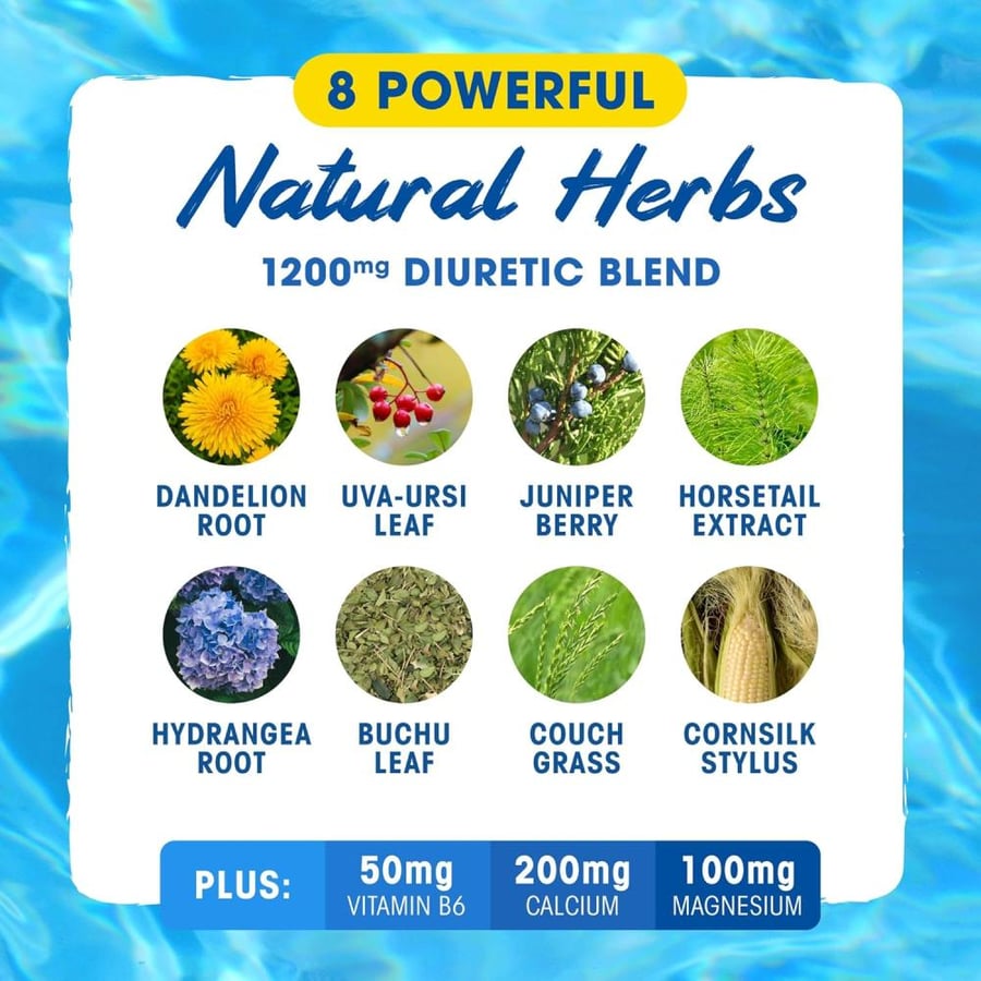 إم إتش بي اكسبل عشبي مدر للبول خالٍ من الكافيين 80 كبسولة 20 سيرف - MHP Xpel Strength Diuretic Water Pills Caffeine Free 80 capsules 20 servings