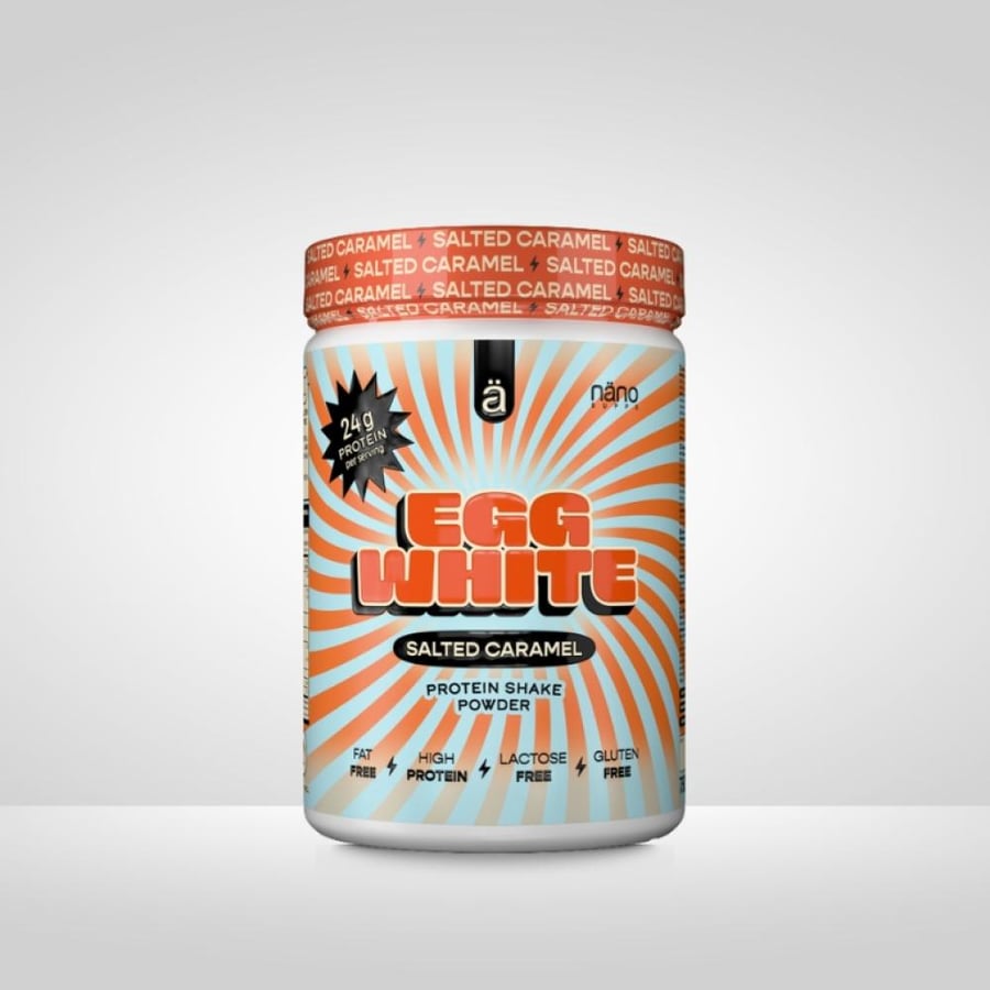 بياض البيض بروتين باودر من نانو سابس نكهة سولتد كراميل 750جم - Nano Supps Egg White Salted Caramel Protein Shake Powder