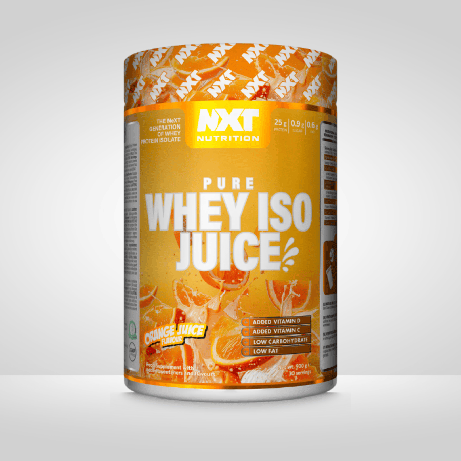 ايزو  بروتين عصير من نكست نكهة عصير البرتقال 900 جم - NXT Nutrition Pure Iso Juice Protein