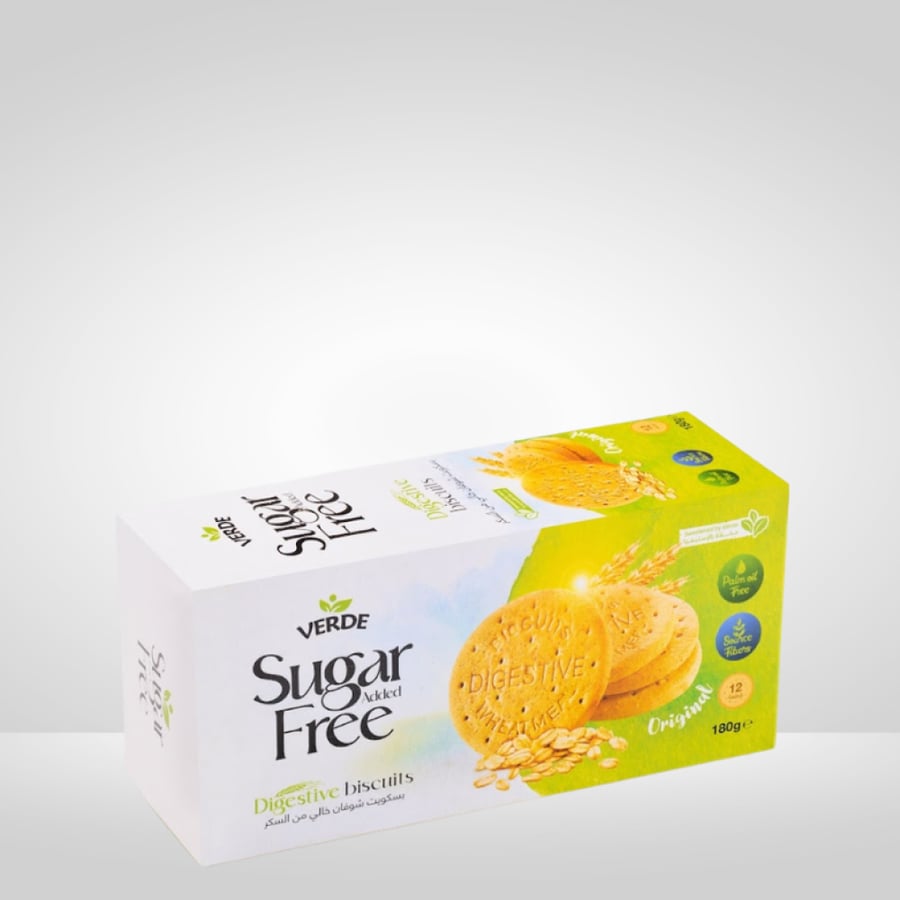 بسكويت الشوفان من فيردي اوريجينال سادة 180جم - Verde Original Biscuit