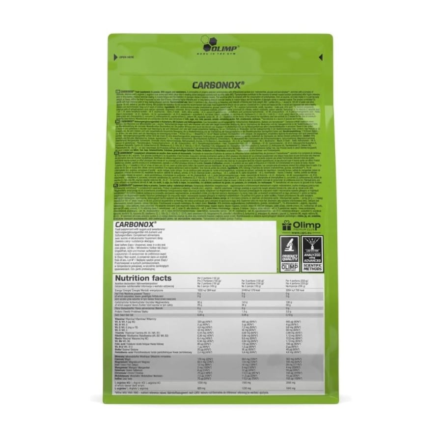 مكمل الكاربوهيدرات كاربونوكس من اوليمب سبورت نيوتريشن نكهة البطيخ 1كجم - Olimp Sport Nutrition Carbonox Watermelon 1KG