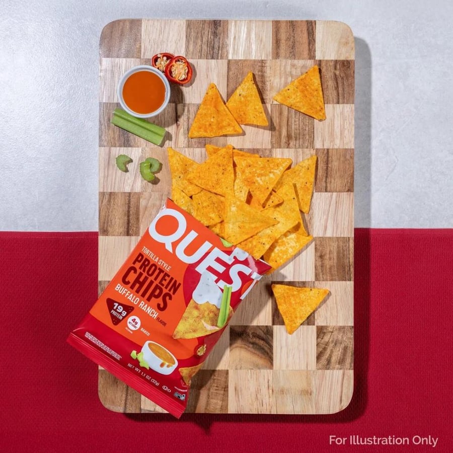 كويست بروتين شيبس تورتيلا بافلو رانش 32جم - Quest Nutrition Protein Chips Tortilla Buffalo Ranch 32g