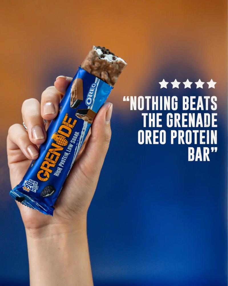 بروتين بار جرينيد اوريو 60 جم - كرتون 12 حبة - Grenade - Carb Killa High Protein Bar Box