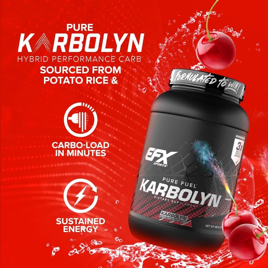 كاربولِن مكمل الكاربوهيدرات من إي إف إكس نكهة الكرز  4 باوند - EFX Karbolyn Cherry Bomb 4.4lbs