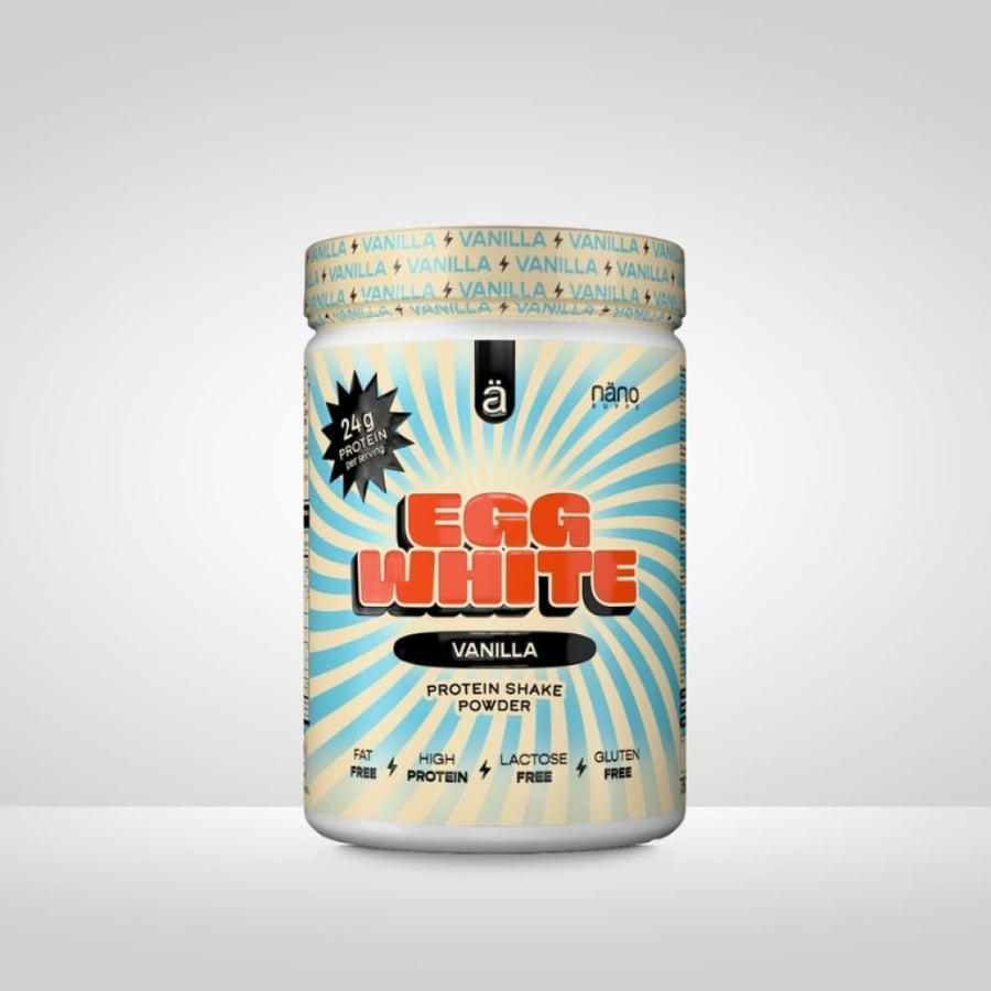 بياض البيض بروتين باودر من نانو سابس نكهة الفانيلا 750جم - Nano Supps Egg White Vanilla Protein Shake Powder