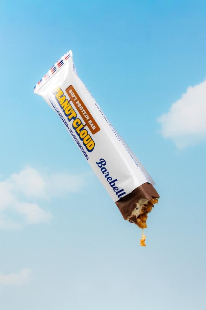 باربلز بروتين بار سوفت بينت كلاود 55 جم كرتون 12 حبة - Barebells Protein Bar Soft Peanut Cloud 55 g Box 12 Pieces
