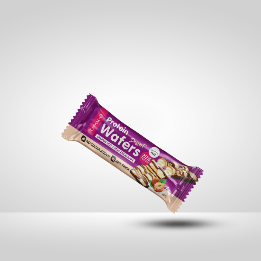بروتين ويفر من شيكالاب كريمة مكسرات ميلك شوكليت 40 جم - Chikalab Protein Wafer Creamy Nut Milk Chocolate 40 g