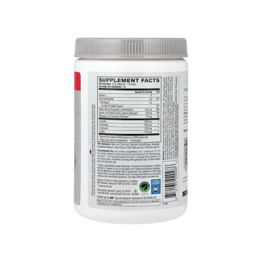 بي سي ايه ايه اوريجينال من اكستند نكهة فروت بانش 30 سيرف - XTEND Original BCAA Knockout Fruit Punch 30 Servings