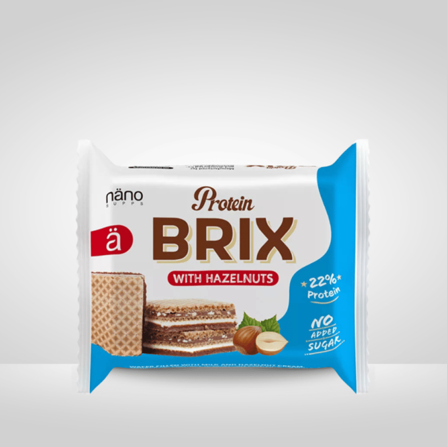 بروتين ويفر بريكس من نانو سابس بالبندق 25جم - Nano Supps Protein Brix Wafer