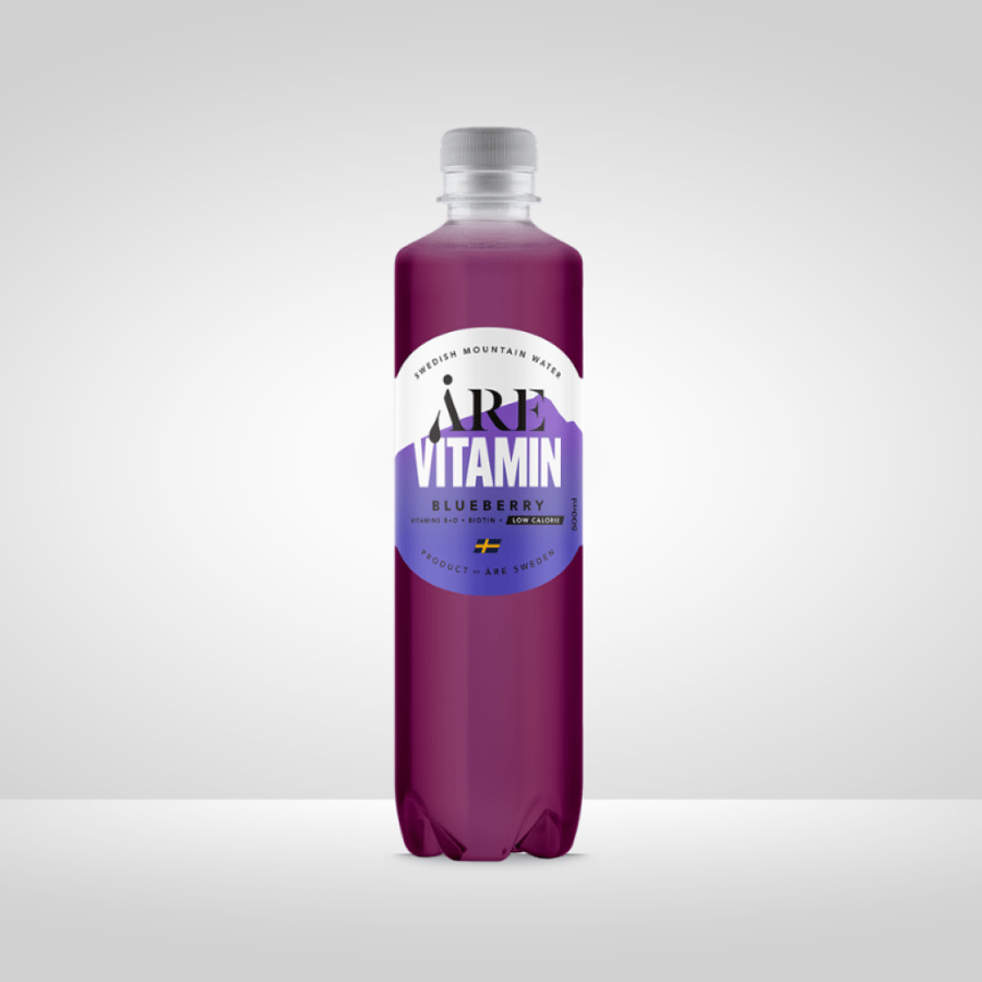مياه ترطيب غنية بالفيتامينات والمعادن من اري بالتوت الازرق - ARE Vitamin Water 500ml