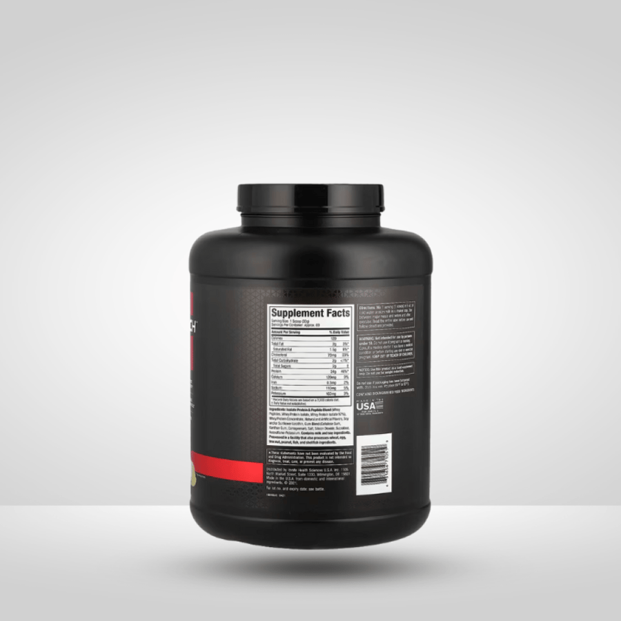 ماسل تيك‏, Nitro-Tech ™ مصل اللبن الذهبي 100٪ ، كريمة الفانيليا الفرنسية ، 5 رطل (2.27 كجم)