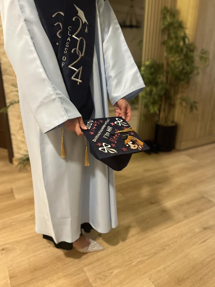Graduation abaya, color upon request