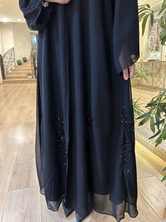 عباية آيه )شيفون راقي شك من الاسفل