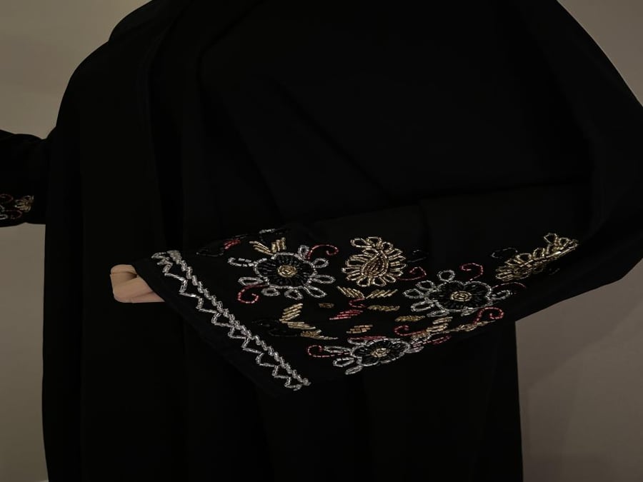 عباية شك ملون خرز كولكشن رند ٤