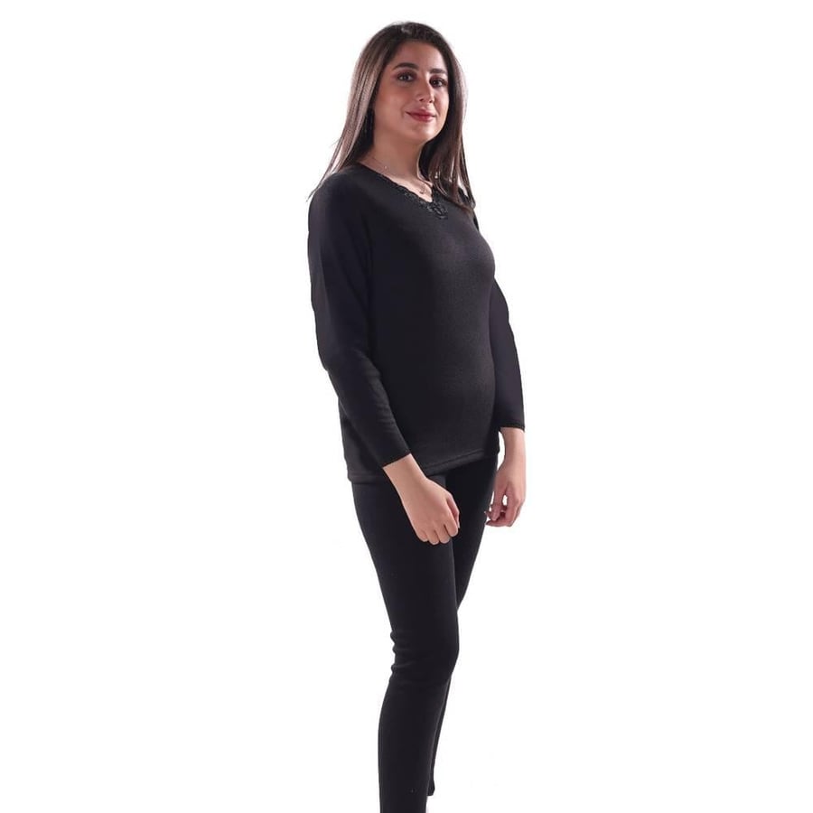 Women's long-sleeved winter pajamas