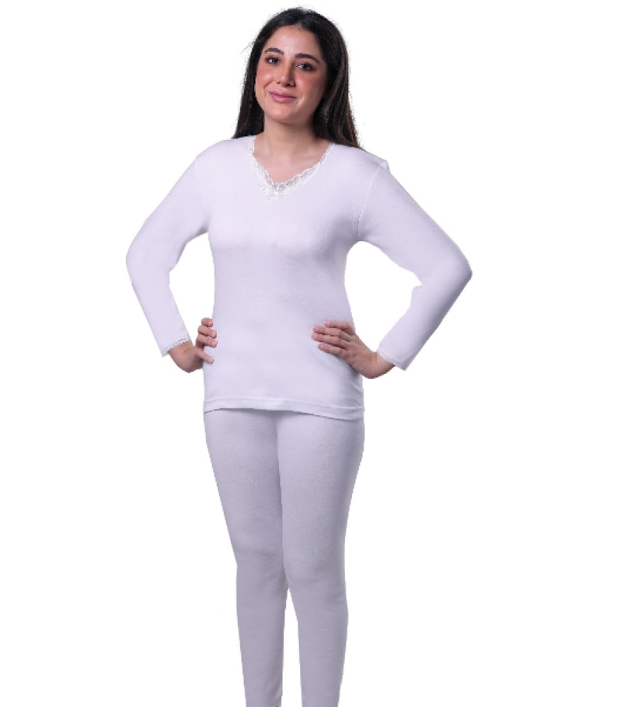 Women's long-sleeved winter pajamas