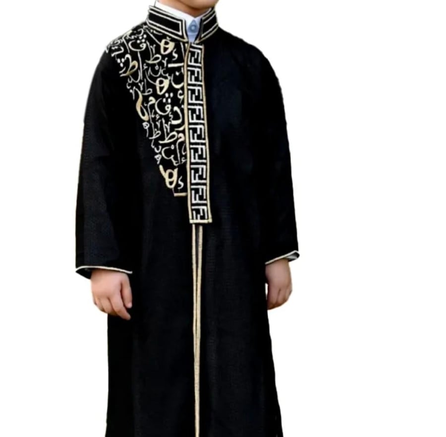 Children's embroidery with gold engraving