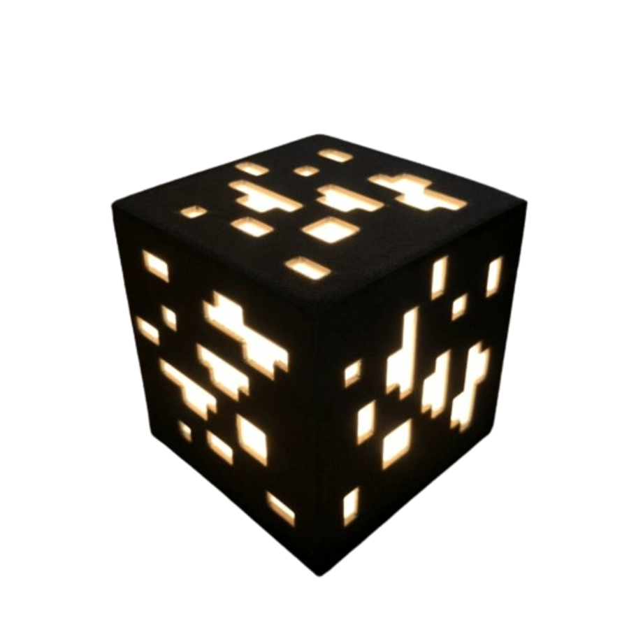 Minecraft ore lamp, Square Shape LED, Gift, Light night, Table lighting, desk, decorations, furniture for your home.