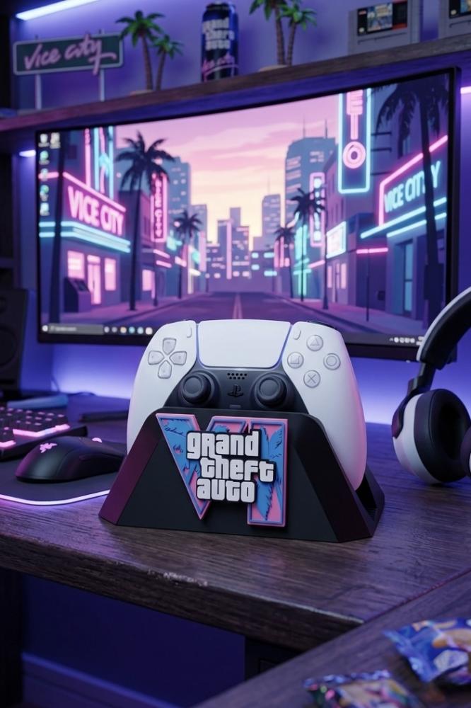 حامل يد تحكم بلايستيشن بتصميم مستوحى من GTA VI