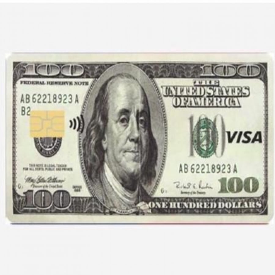 استكر بطاقة صراف (  دولار )