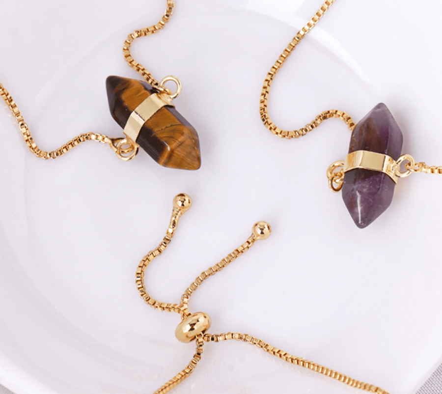 اسورة فضية مع  حجر  جشمت   ( Amethyst )