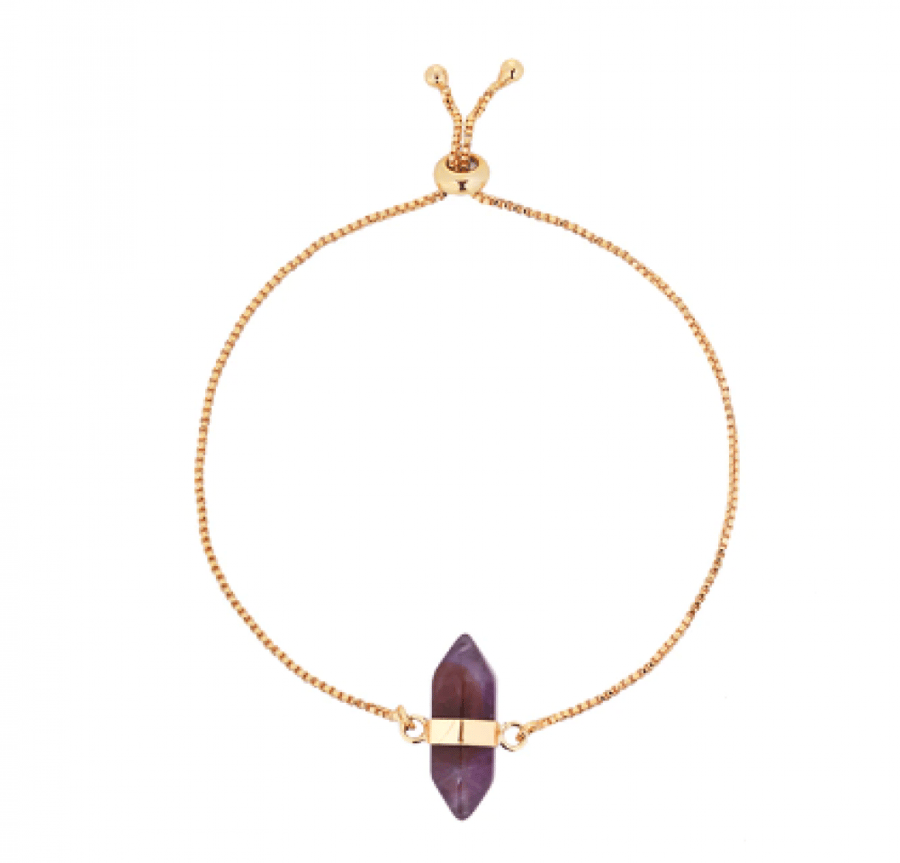 اسورة فضية مع  حجر  جشمت   ( Amethyst )