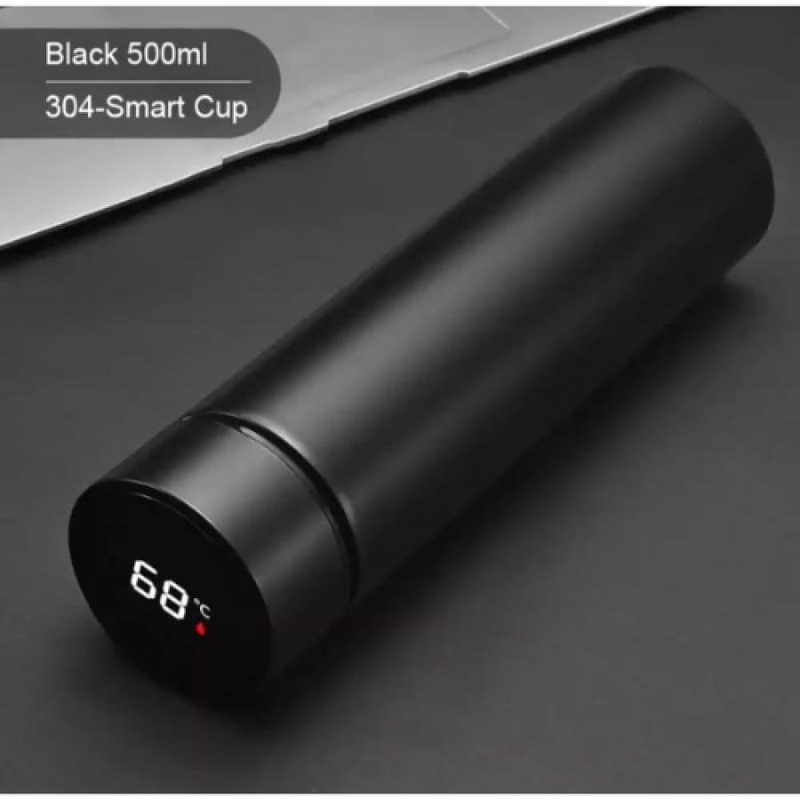 حافظة سوائل ذكية لحفظ المشروبات الباردة والحارة مع مستشعر LED